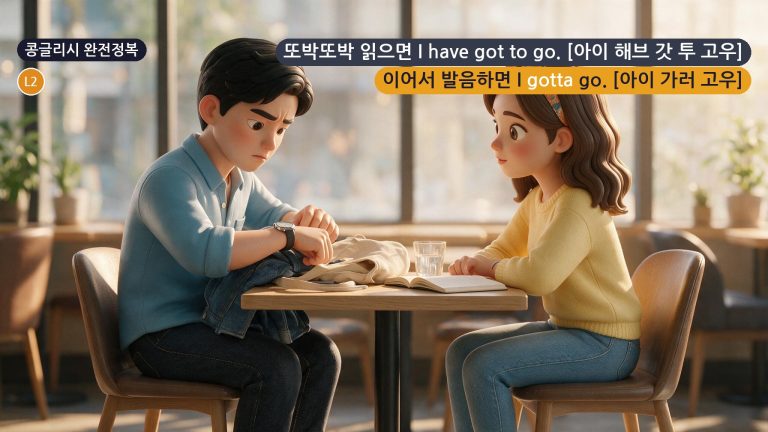 콩글리시 완전정복 Day 35 - '꼭 그래야만 해'의 Gotta와 Dunno 실전 청크