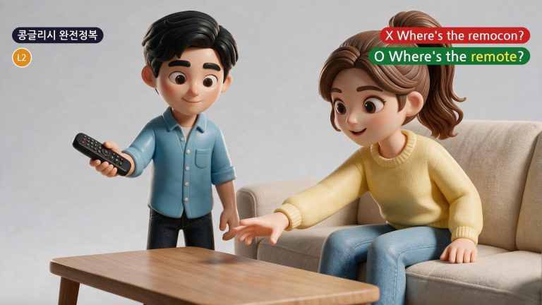 콩글리시 완전정복 Day 54 - '리모컨 어디있어?'를 Where's the remocon?이라고 하면 못 알아듣는 이유